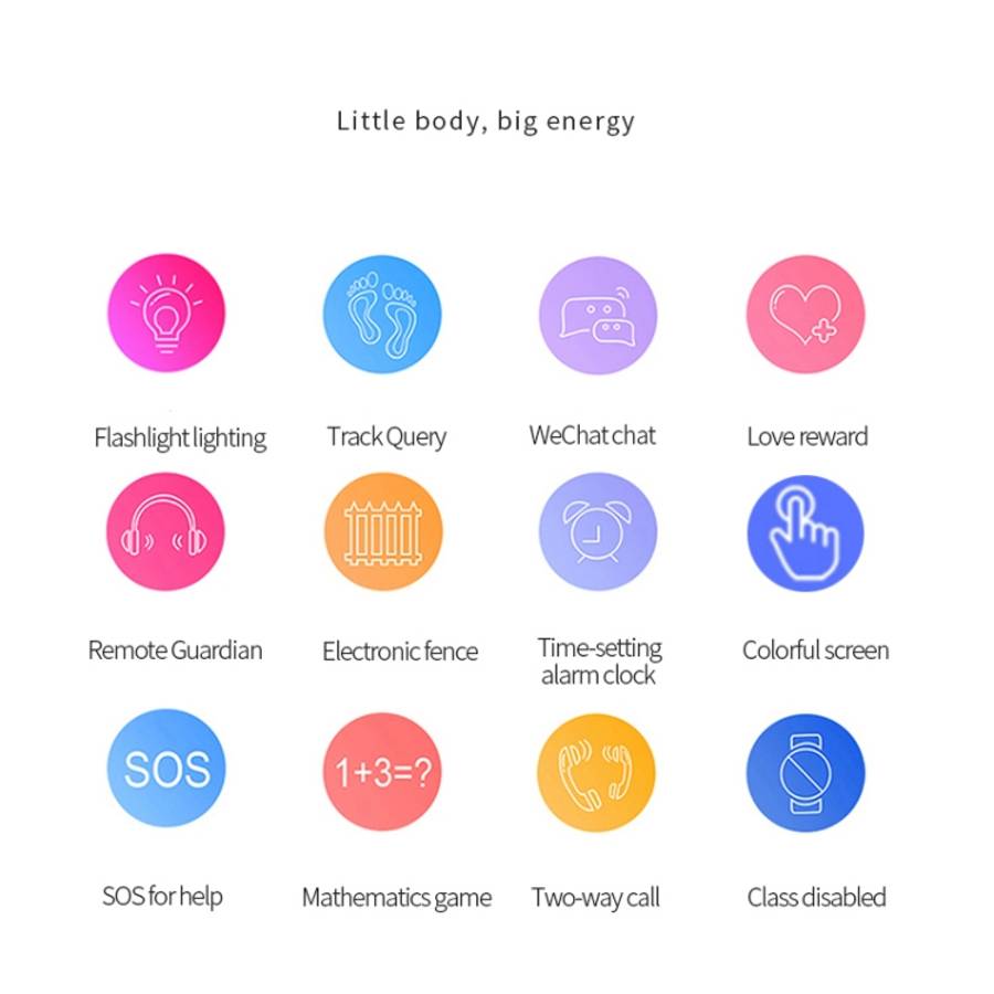 Q12B 1.44 inch Color Screen Smartwatch for Children, Support LBS Positioning / Two-way Dialing / ...