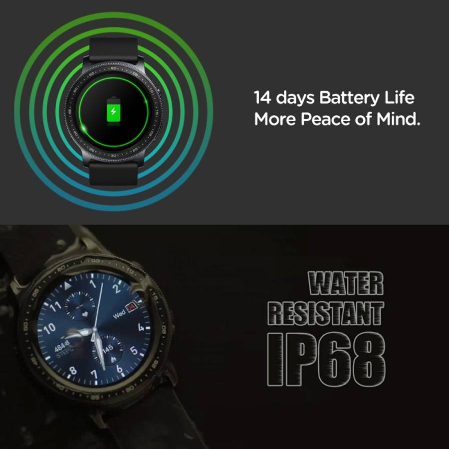 Zeblaze GTR2 1.28 inch Color Touch Screen Bluetooth 5.0 IP68 Waterproof Smart Watch, Support Slee...