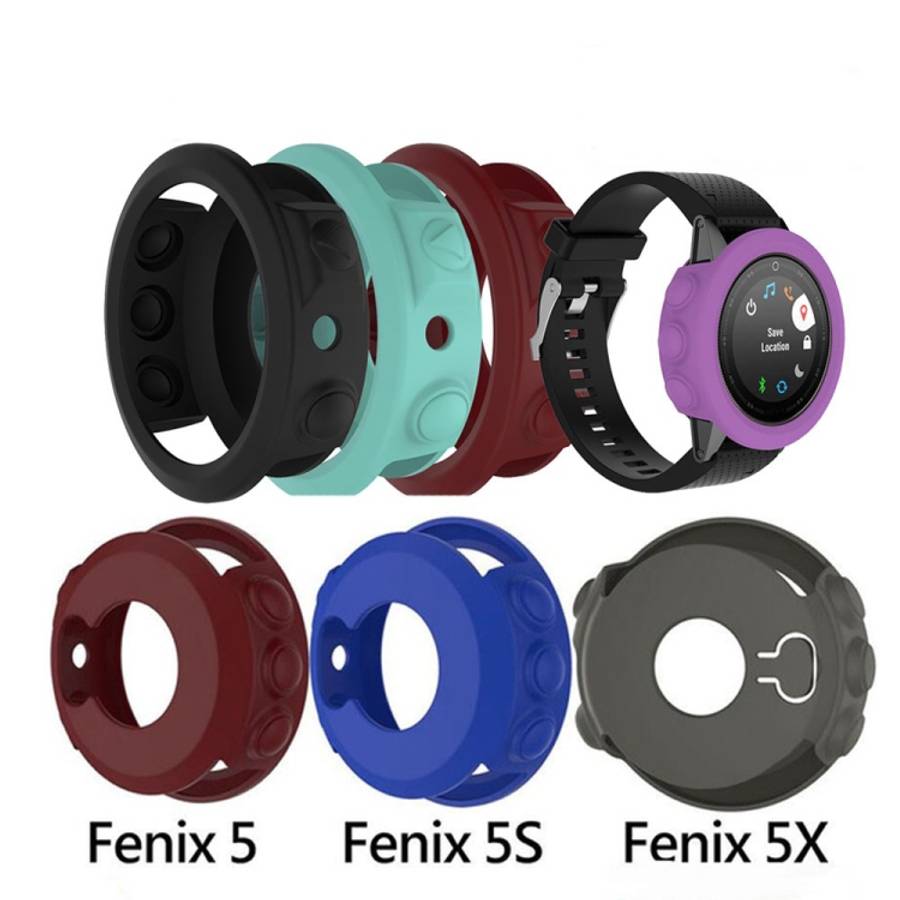 Solid Color Silicone Watch Protective Case for Garmin Fenix 5, For Garmin Fenix 5