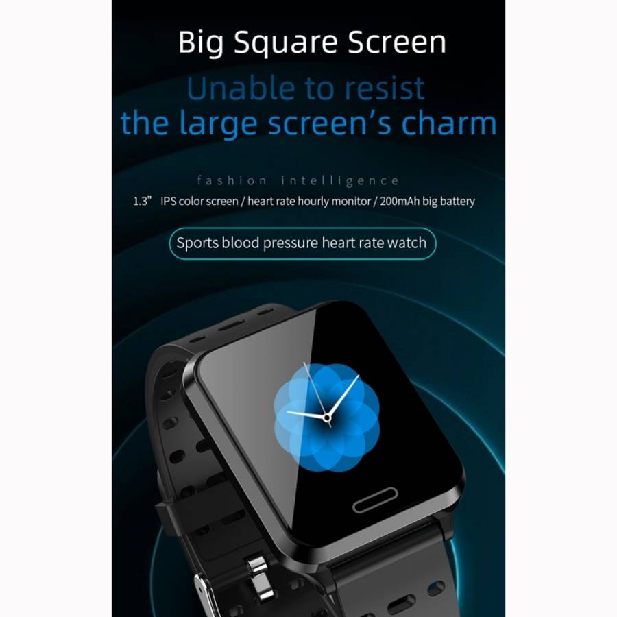 P2 1.3 inch IPS Color Screen IP67 Waterproof Smart Watch Wristband,Support Message Reminder / Hea...