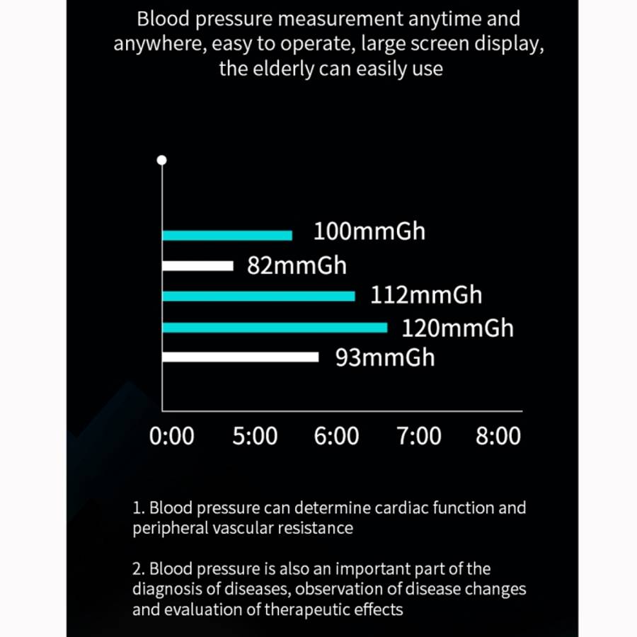 P2 1.3 inch IPS Color Screen IP67 Waterproof Smart Watch Wristband,Support Message Reminder / Hea...