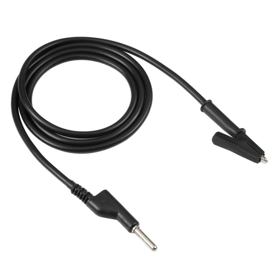 Thick Probe to Alligator Clip Test Lead Single Cable, Length: 1m