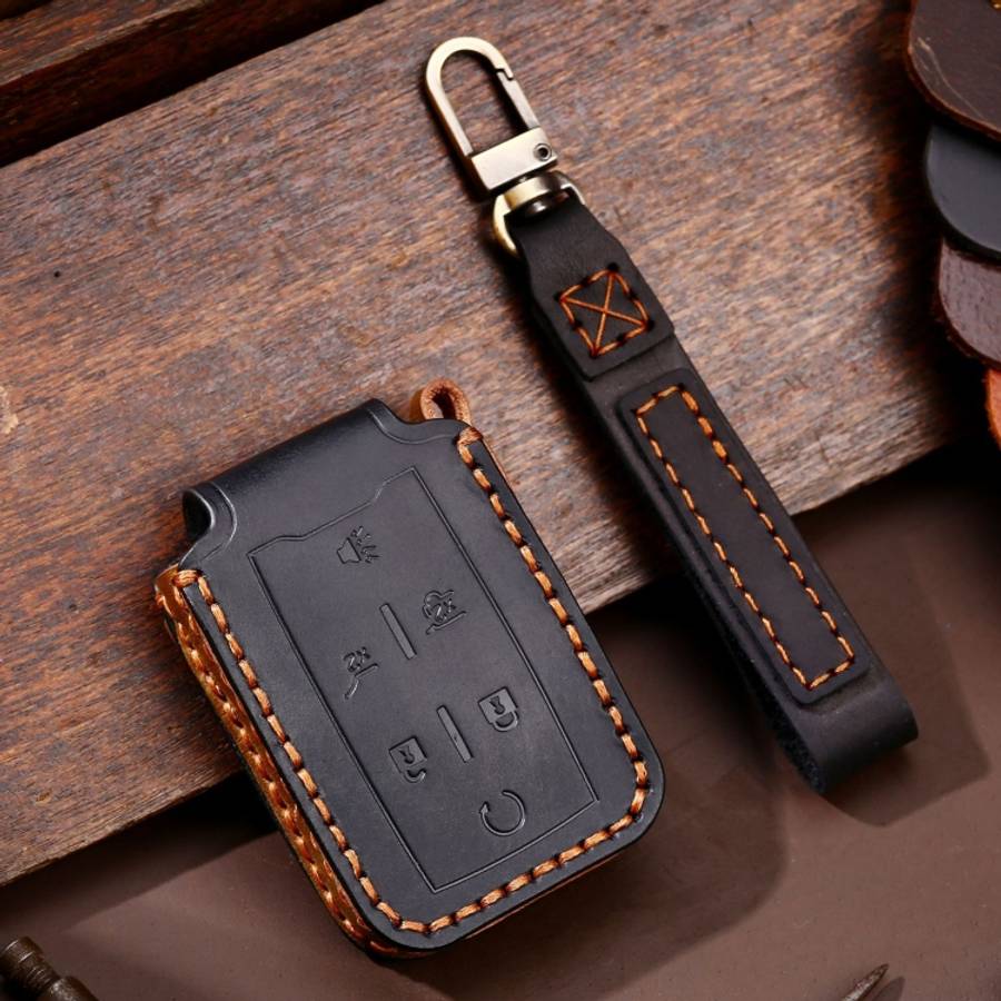 For Chevrolet GMC / Colorad 6-button C160 Car Key Leather Protective Case, 6-button