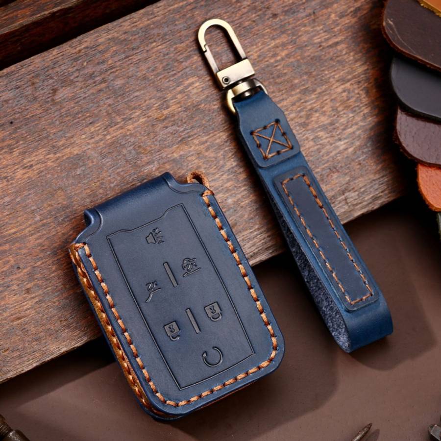 For Chevrolet GMC / Colorad 6-button C160 Car Key Leather Protective Case, 6-button