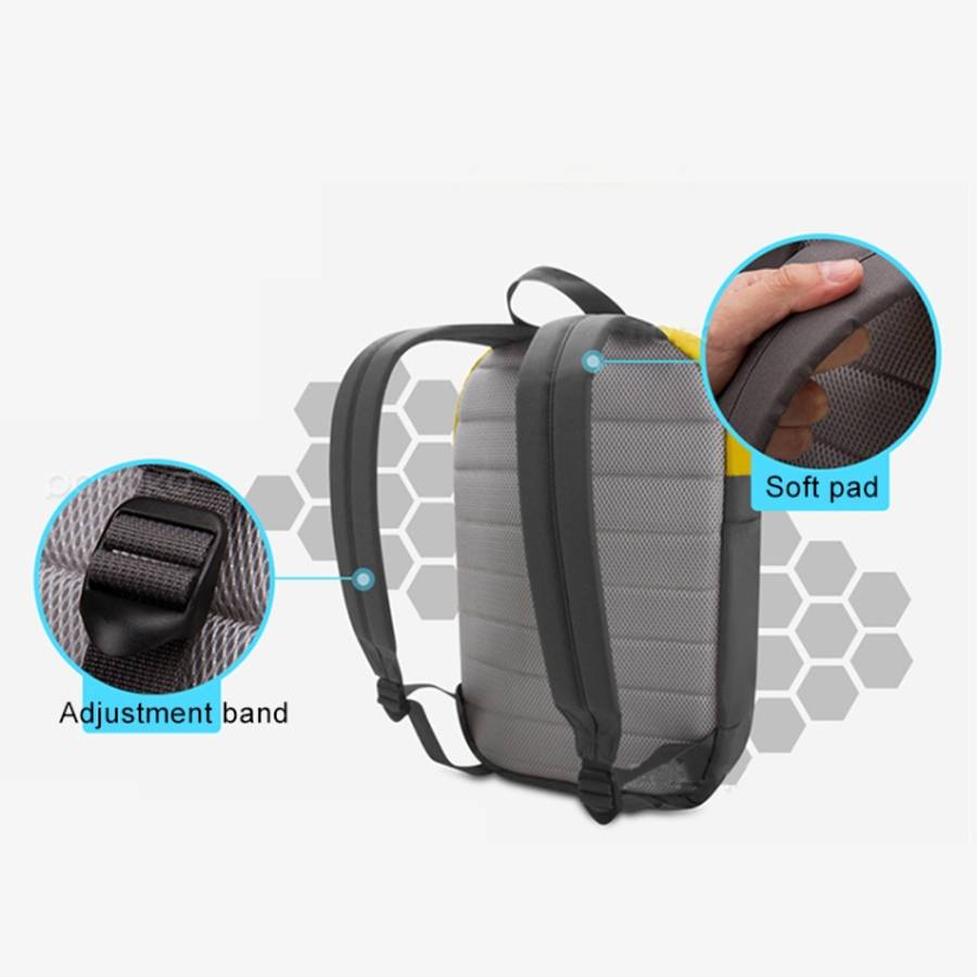 POFOKO XY Series 14-15.4 inch Fashion Color Matching Multi-functional Backpack Computer Bag, Size: M