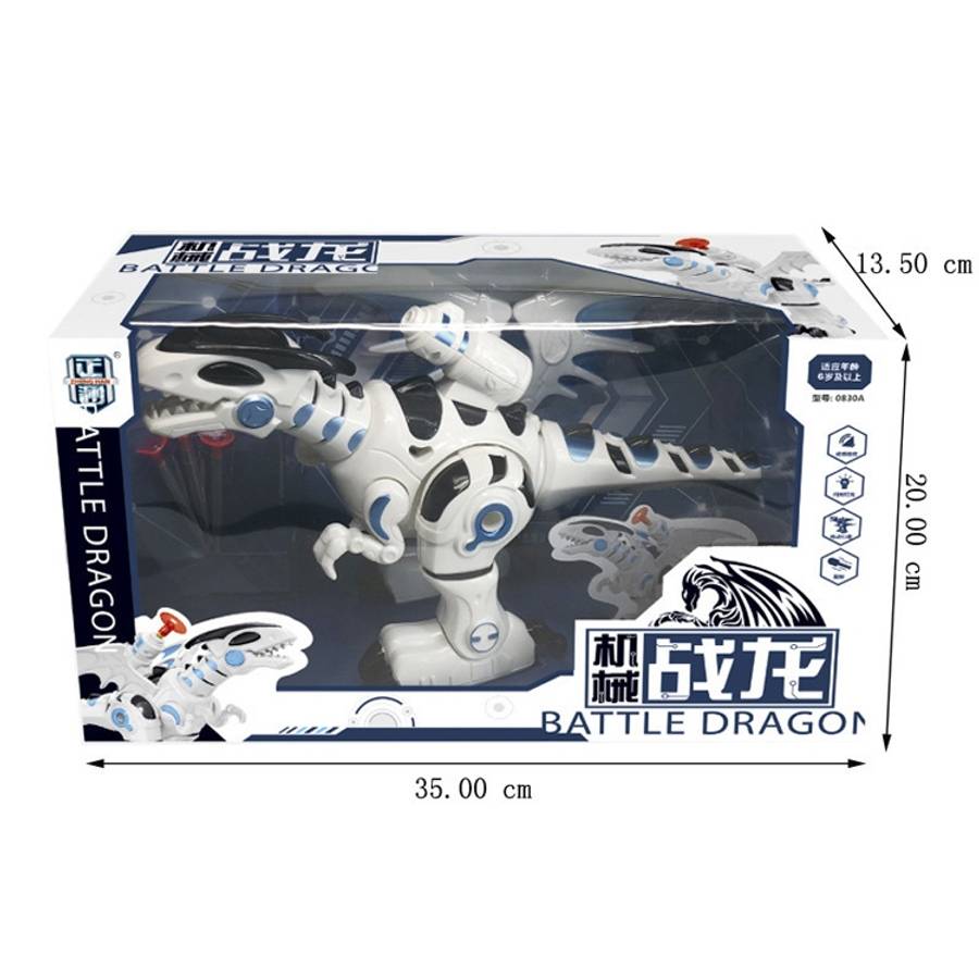 Electric Mechanical Fighting Dinosaur Children Dinosaur Model Toy, Support Walking &amp; Lighting...