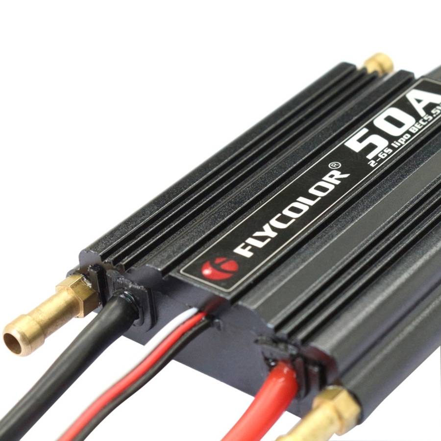 Flycolor Flymoster Series 50A 2-6S Waterproof Electronic Speed Controller for RC Boat