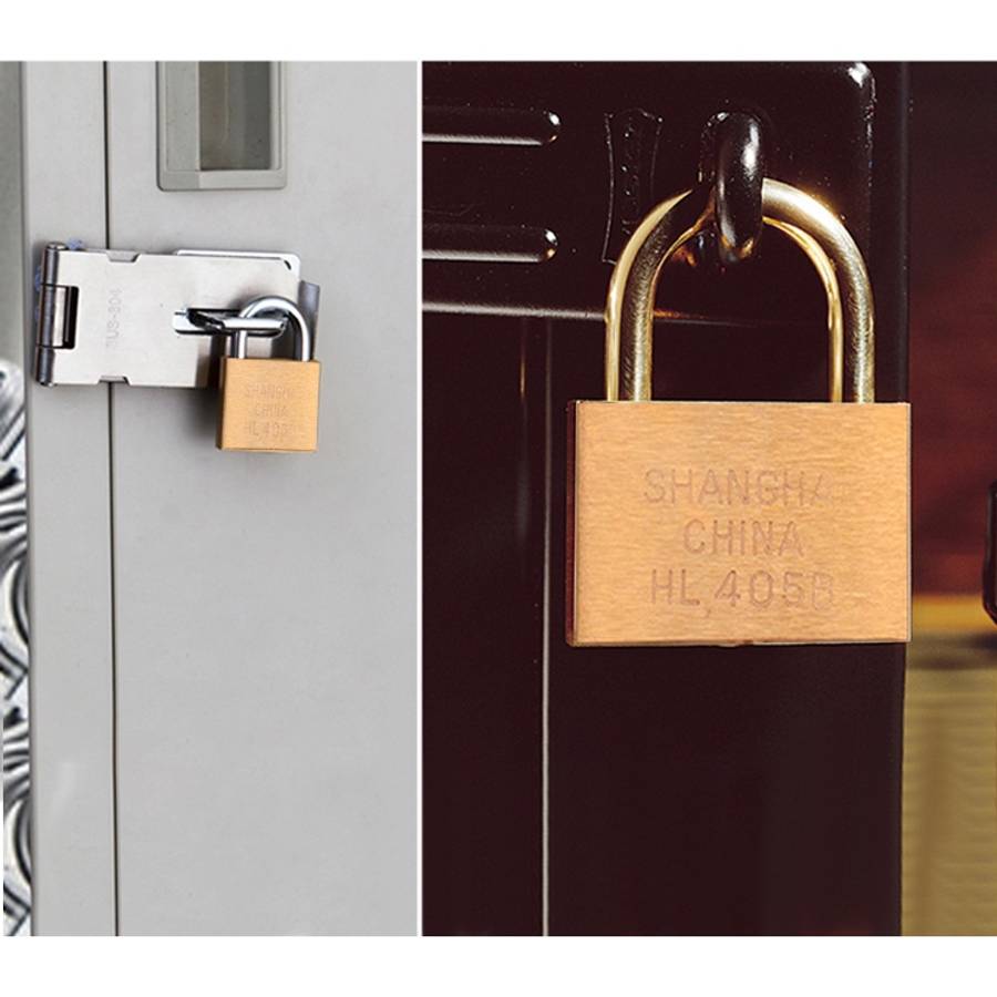 Copper Padlock Small Lock, Style: Short Lock Beam, 25mm Not Open