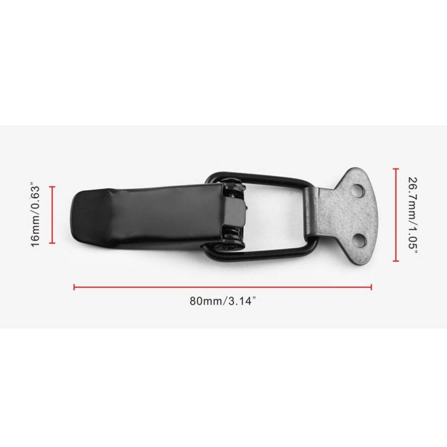 EA059 2 PCS Car Modification Accessories Universal Iron Bumper Safety Fixed Buckle, Size: 26.7 x ...