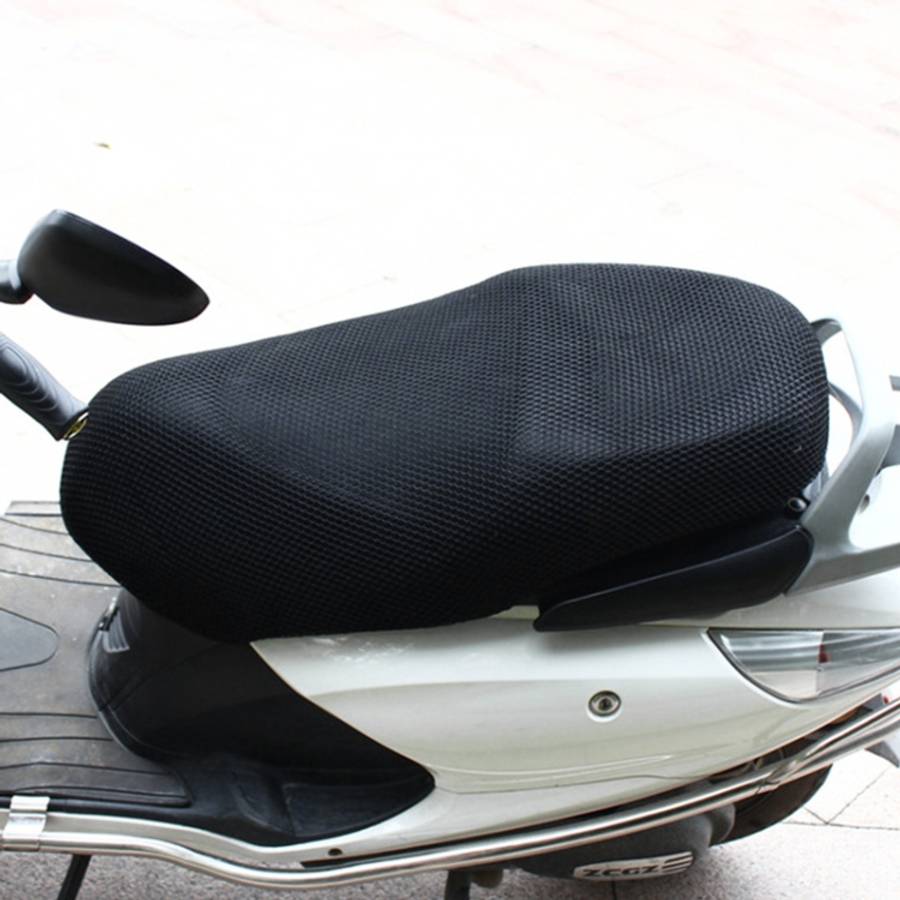 Motorcycle Breathable Sunscreen Double Layer 3D Honeycomb Small Hole Polyester Cushion Mesh, Size...