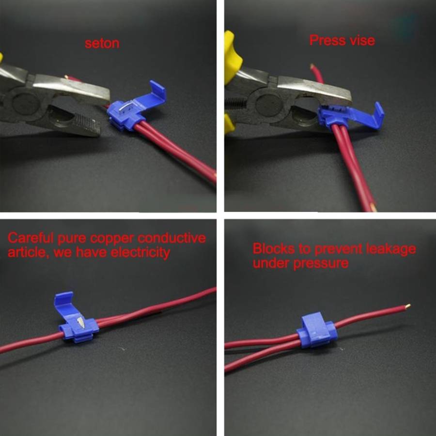 50 PCS Quick Splice Solderless Wire Terminals Connector
