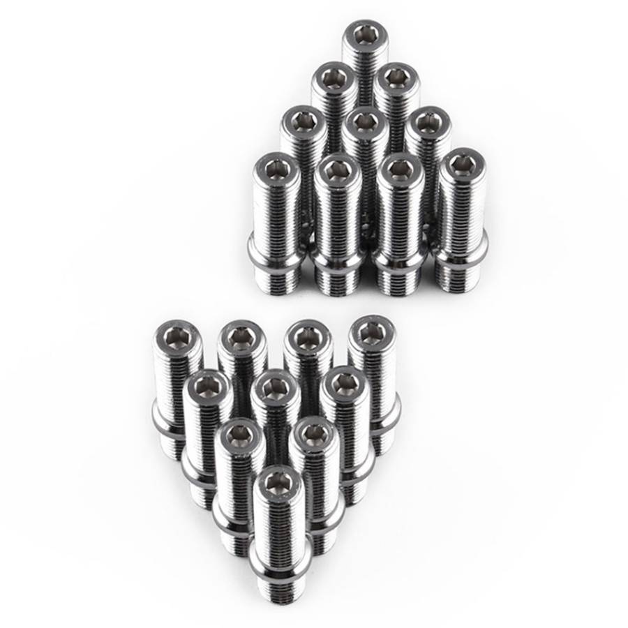 20 PCS 5.8cm Universal Car Modification Extended Wheels Stud Conversion M14x1.25 to M12x1.5 Screw...