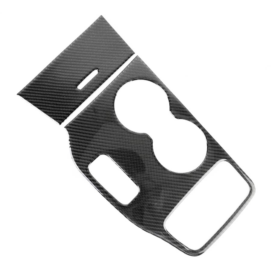2 PCS Car Water Cup Panel Carbon Fiber Decorative Sticker for Jeep Grand Cherokee 2014-2015