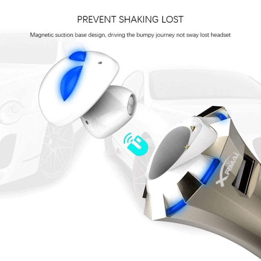 A8 3 in 1 Bluetooth Earphone &amp; Safety Hammer &amp; Car Charger, Support Hands-free Call &amp;...