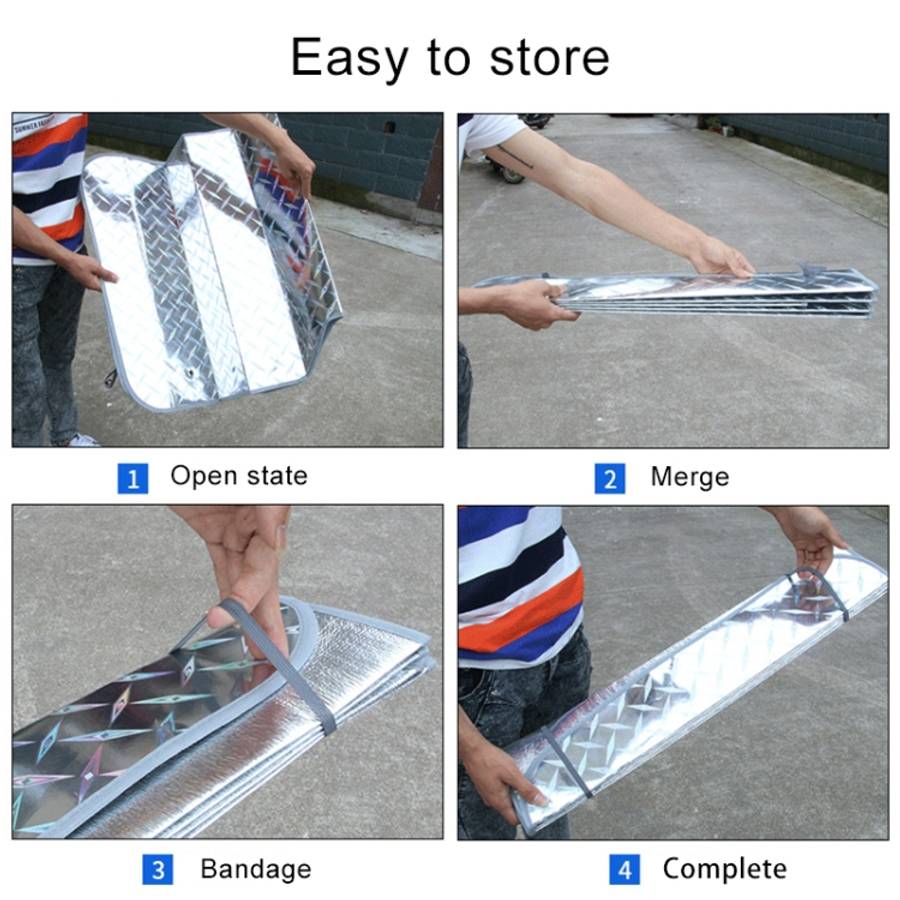 Sun Shade Hatchback Car Windshield Visor Cover Block Front Window Sunshade UV Protect, Size: 130 ...