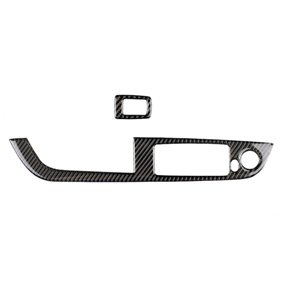 Car Carbon Fiber Window Lift Panel Without Folding Key Solid Color Decorative Sticker for BMW Z4 ...
