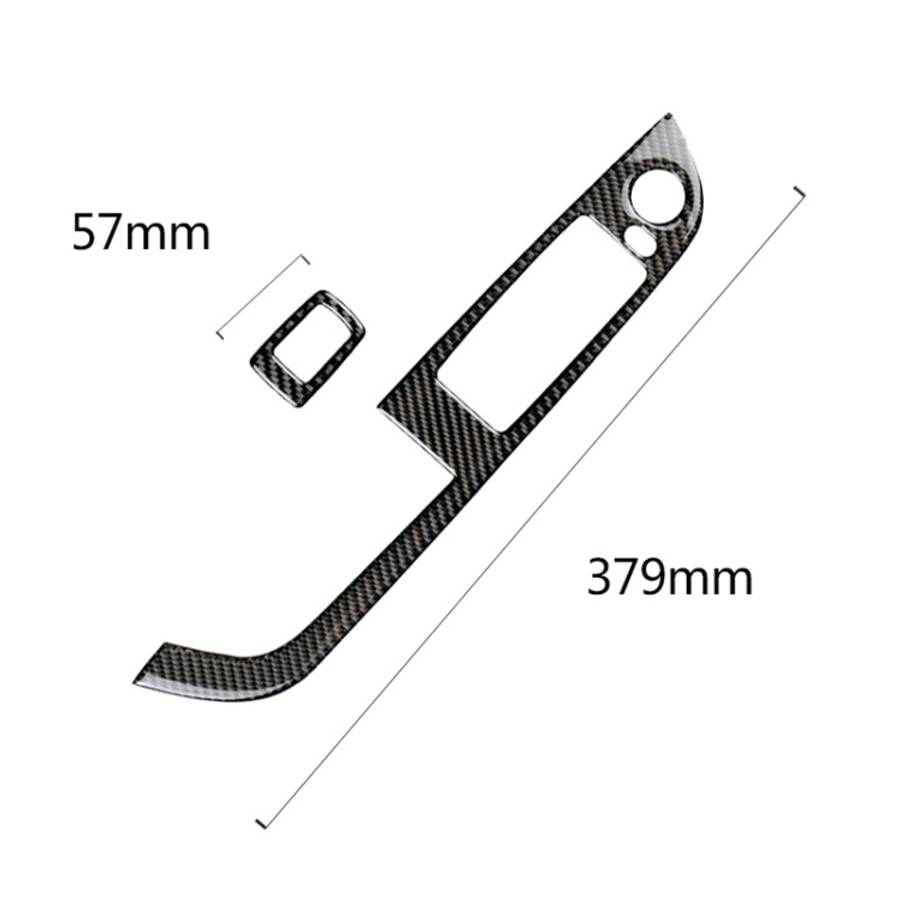 Car Carbon Fiber Window Lift Panel Without Folding Key Solid Color Decorative Sticker for BMW Z4 ...
