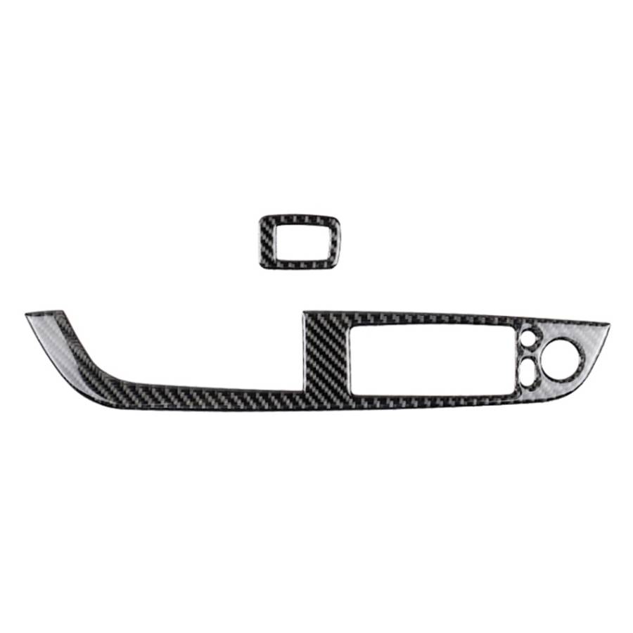Car Carbon Fiber Window Lift Panel With Folding Key Soild Decorative Sticker for Left Drive BMW Z...