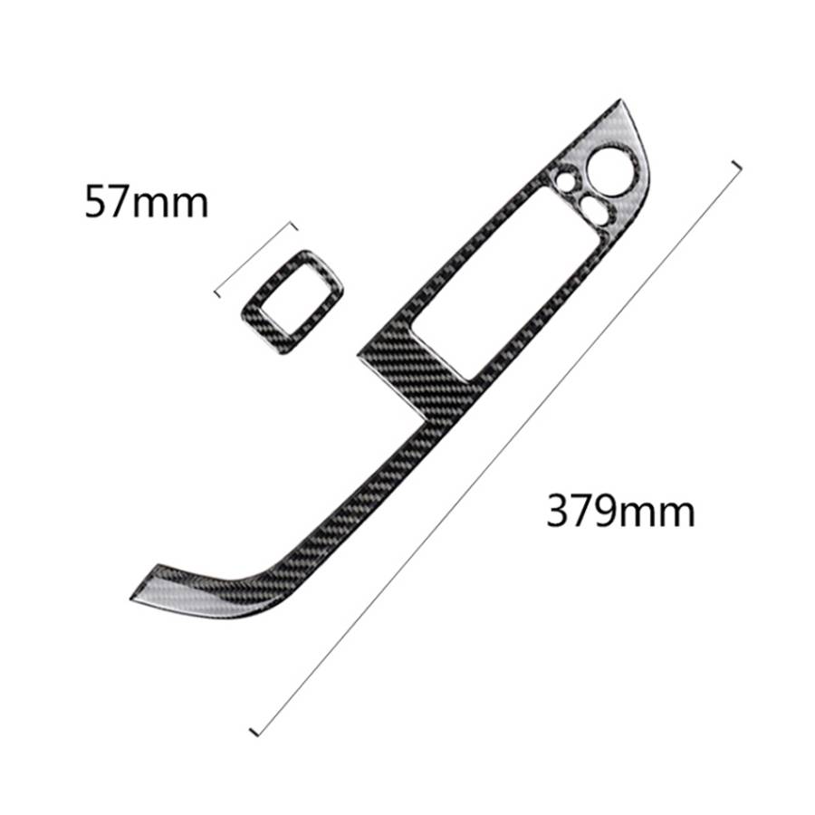 Car Carbon Fiber Window Lift Panel With Folding Key Soild Decorative Sticker for Left Drive BMW Z...