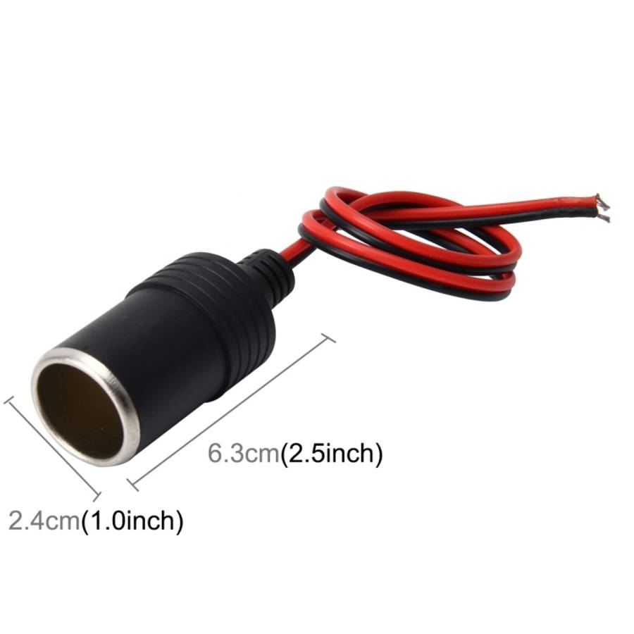 DC 12V Car Cigarette Lighter Power Plug Socket, Extension Cord Cable Length: 35 cm