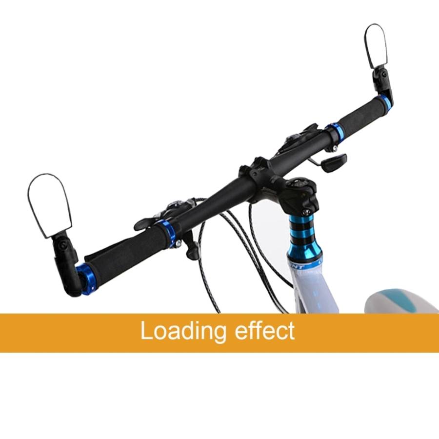 2 PCS Mini Universal Adjustable Rear View Mirror Rear Reflector for Bicycle / Mountain Bike