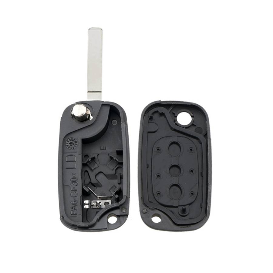 For RENAULT Clio / Megane / Kangoo / Modus Car Keys Replacement 3 Buttons Car Key Case with Folda...