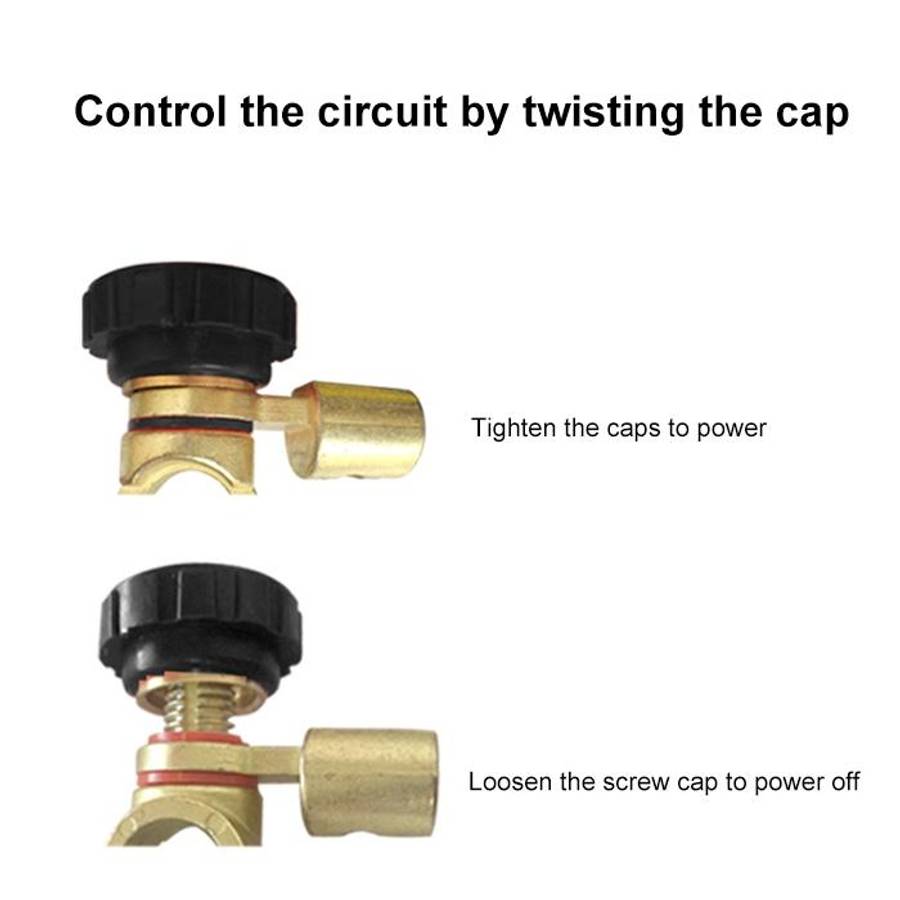 Car Battery Selector Isolator Disconnect Rotary Switch Cut (Black)