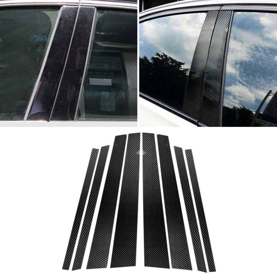 Car Carbon Fiber B Column Decorative Sticker for BMW E70 2008-2013