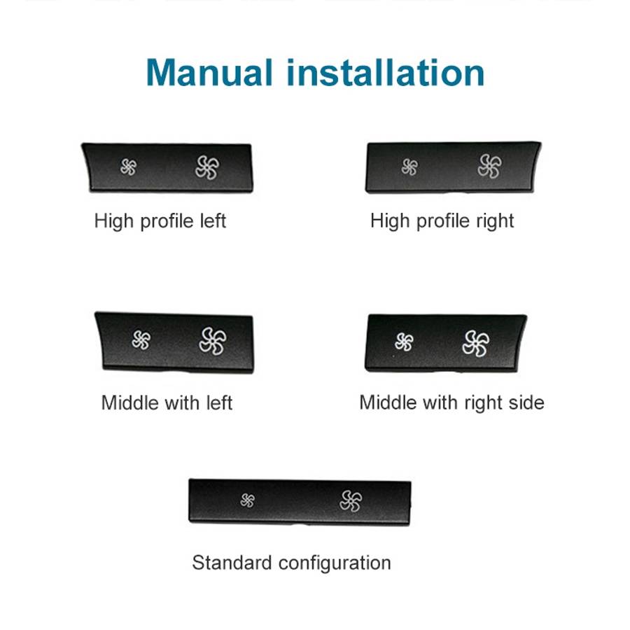 Car Wind Power Switch Air Conditioning Air Volume Button for BMW 5 Series 2011-2017 / 7 Series 20...