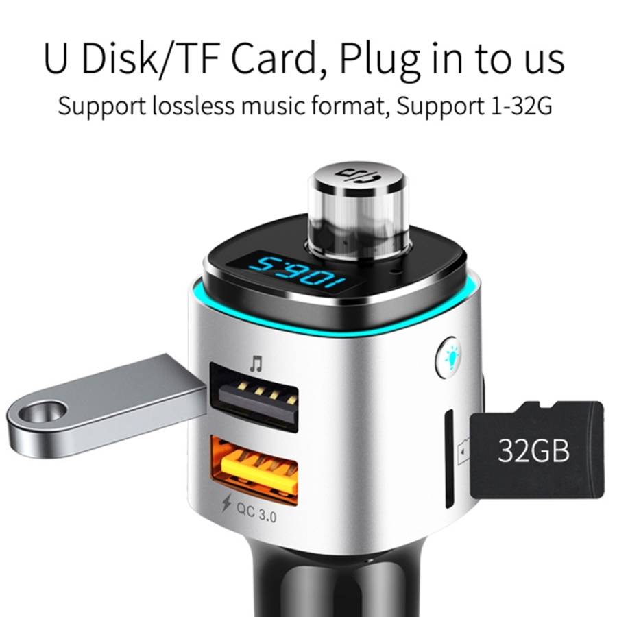 BC42 Bluetooth 5.0 Multi-function Car Colorful Atmosphere Lamp MP3 Player, Support TF Card &amp; ...