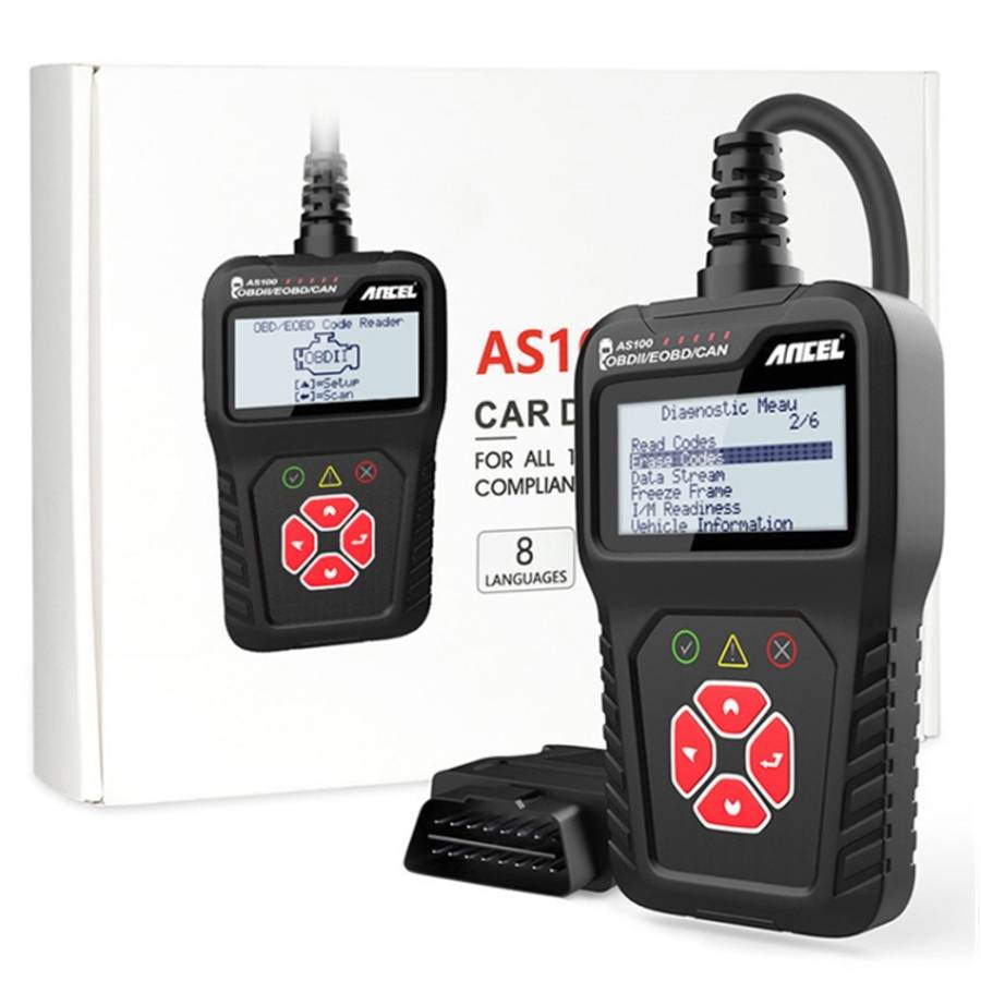 Ancel AS100 Car Fault Detector OBDII Engine Fault Light Clear