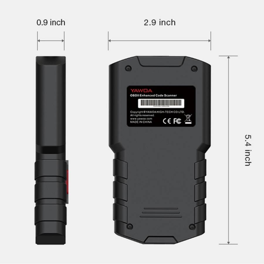 YA201 Car Mini Code Reader OBD2 Fault Detector Diagnostic Tool