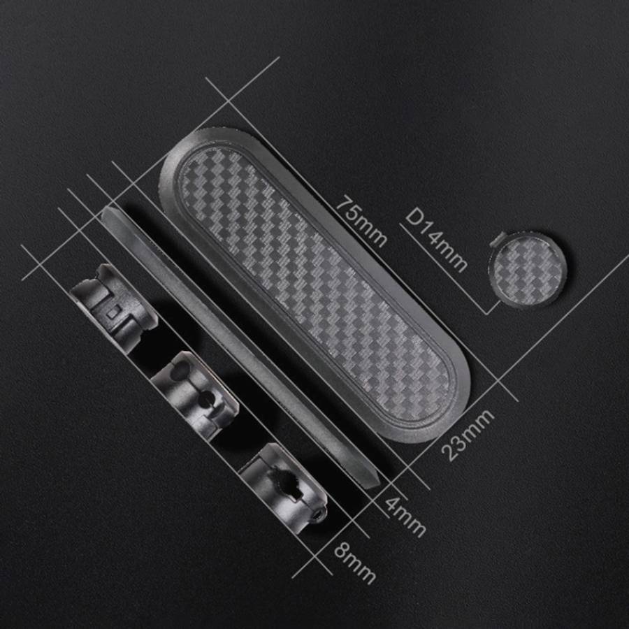 Car Carbon Fiber Magnetic Clamp Cable Storage Box Creative Desktop Hub Organizer