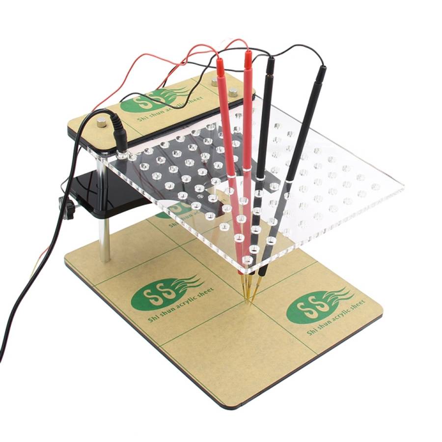 Car LED BDM Frame Holder BDM ECU Brush Test Stand with 4 Probe Pens, US Plug