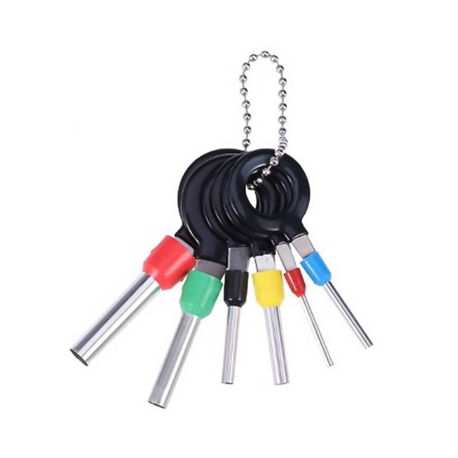 6 in 1 Car Plug Circuit Board Wire Harness Terminal Extraction Pick Connector Crimp Pin Back Need...