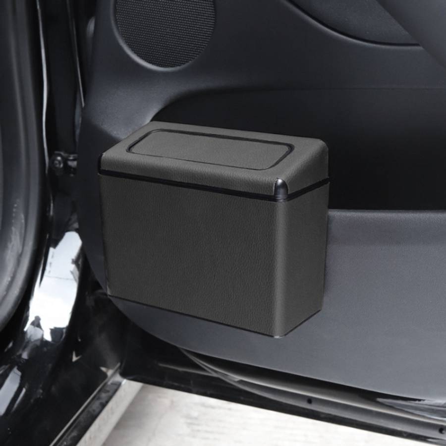 Car Plastic Trash Can Large Capacity Interior Accessories Box