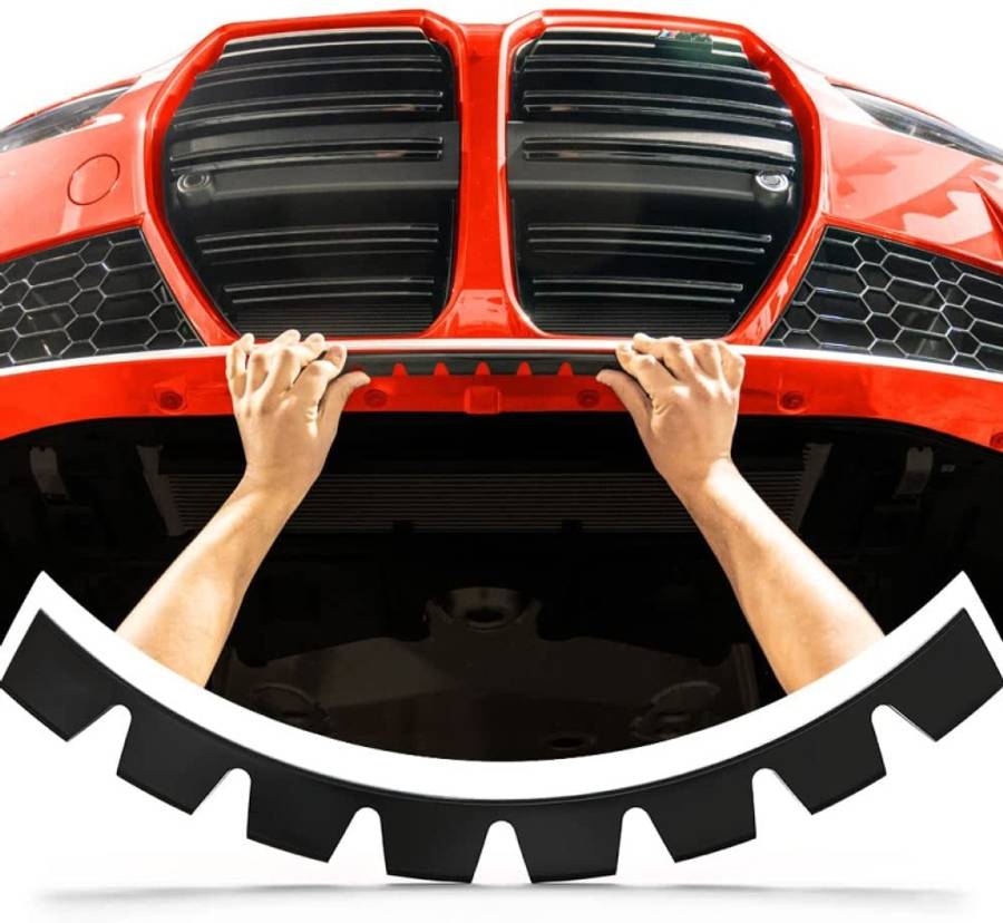 Car Modified Bumper Guard Kit Black