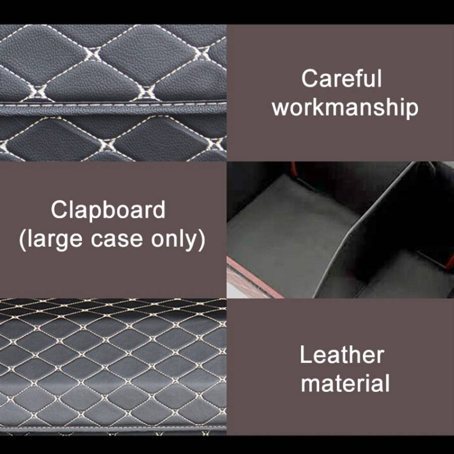 Car Trunk Foldable Storage Box, Checkered Middle Size: 40 x 32 x 30cm, Checkered 40 x 32 x 30cm (...