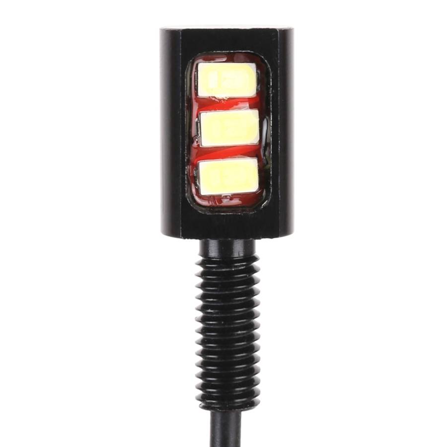 1 Pair DC12V 0.4W 3LEDs SMD-5630 Car / Motorcycle License Plate Light, Cable Length: 27cm, DC12V ...