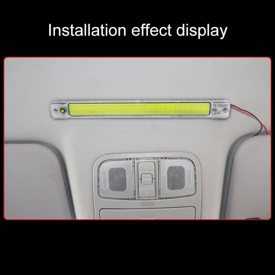 2 PCS ZS-3348 DC12-24V High Bright 84 COB Lamp Beads Car Dome Light Cabin Light Bar