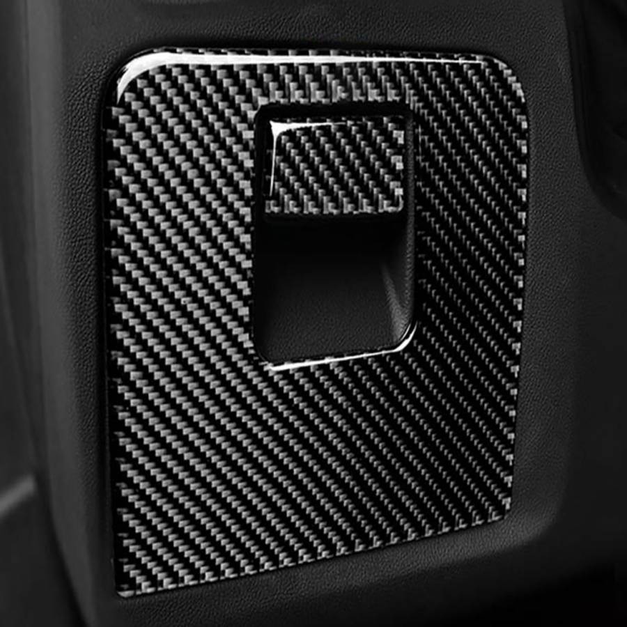 Car Carbon Fiber Storage Box Panel Solid Color Decorative Sticker for BMW G01 X3 2018-2020 / G02 ...