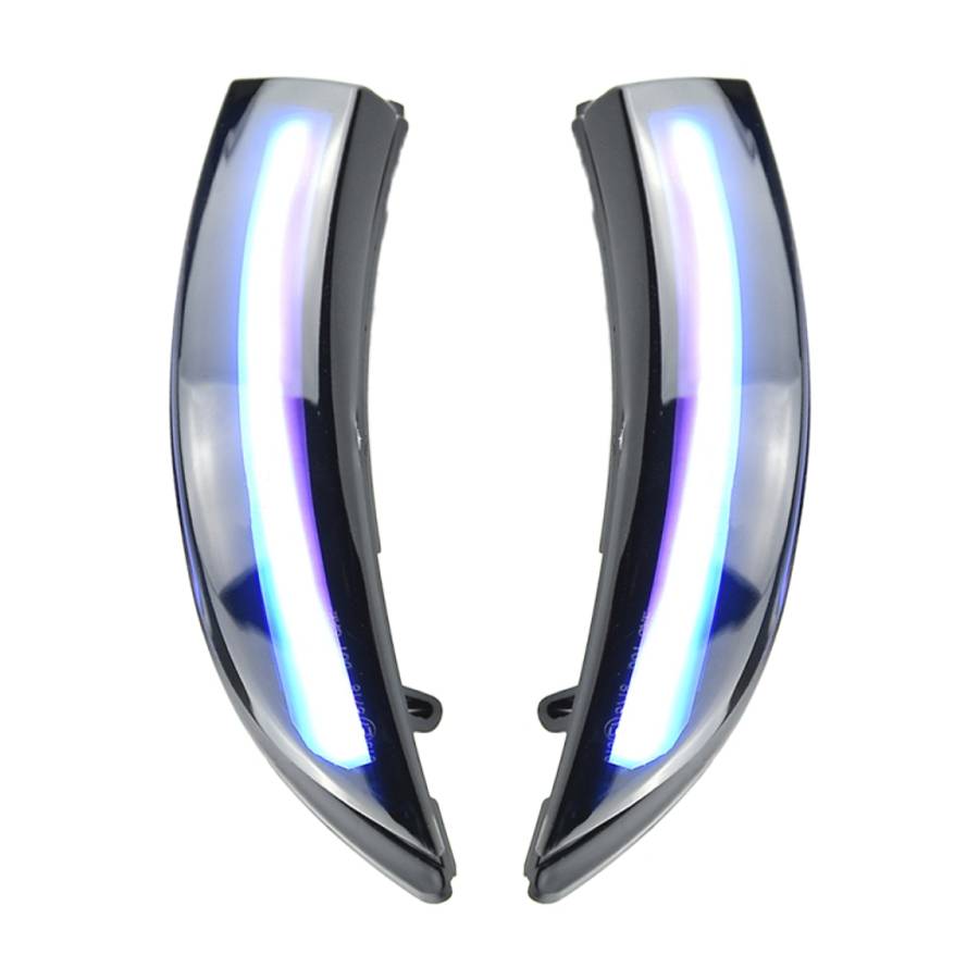 1 Pair For Ford Fiesta 2008-2017 Car Dynamic LED Turn Signal Light Rearview Mirror Flasher Water ...