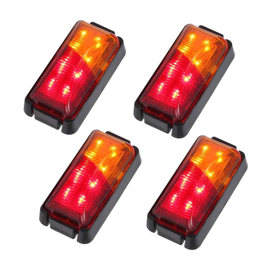 4pcs MK-049 Truck 8LEDs Double Color Side Marker Light