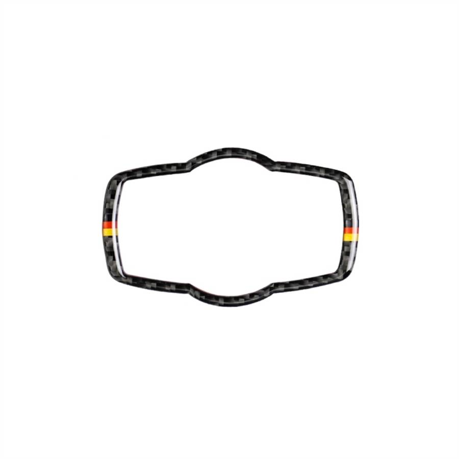 Yellow Red Color Carbon Fiber Car Headlight Switch Decorative Sticker for BMW E90 / E92 / E93 200...