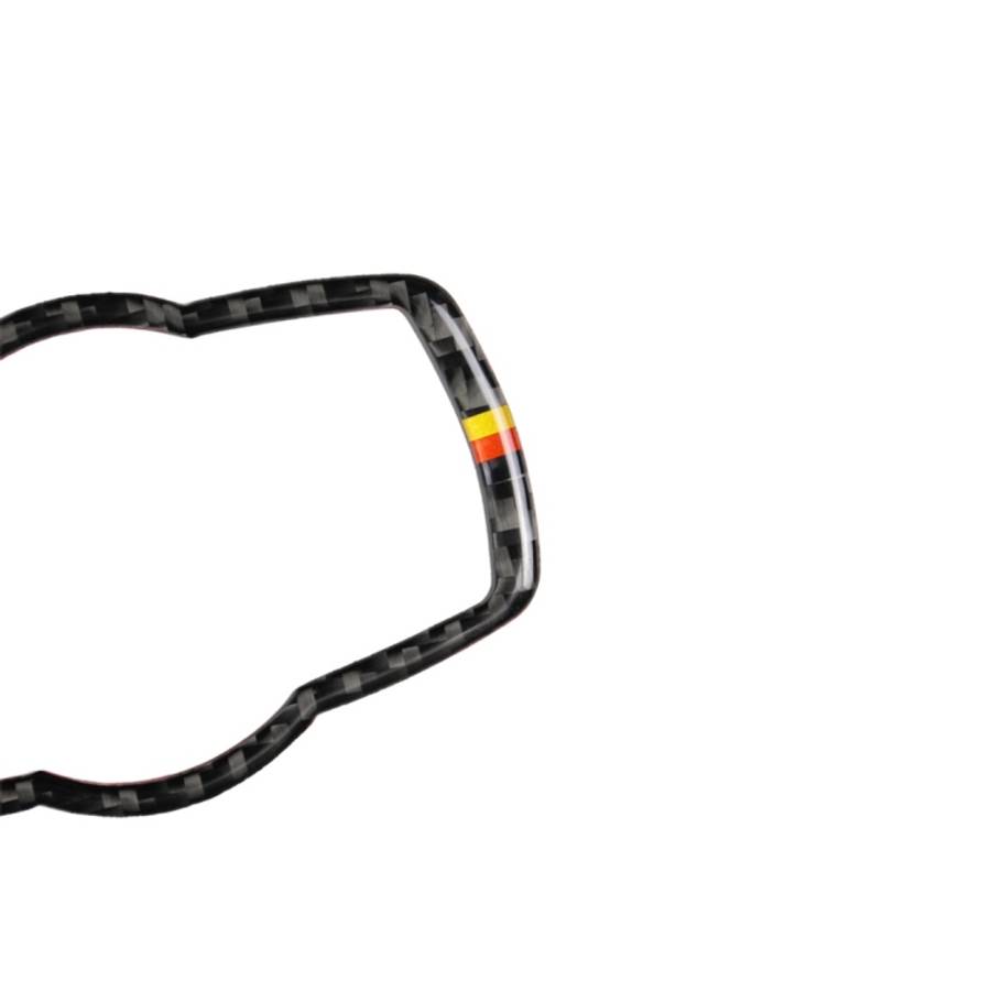 Yellow Red Color Carbon Fiber Car Headlight Switch Decorative Sticker for BMW E90 / E92 / E93 200...