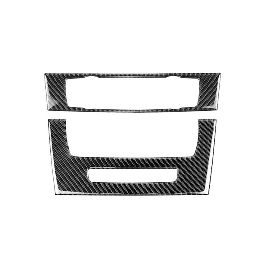 Carbon Fiber Car Central Control CD Panel Decorative Sticker for BMW E90 / E92 2005-2012, High Ed...