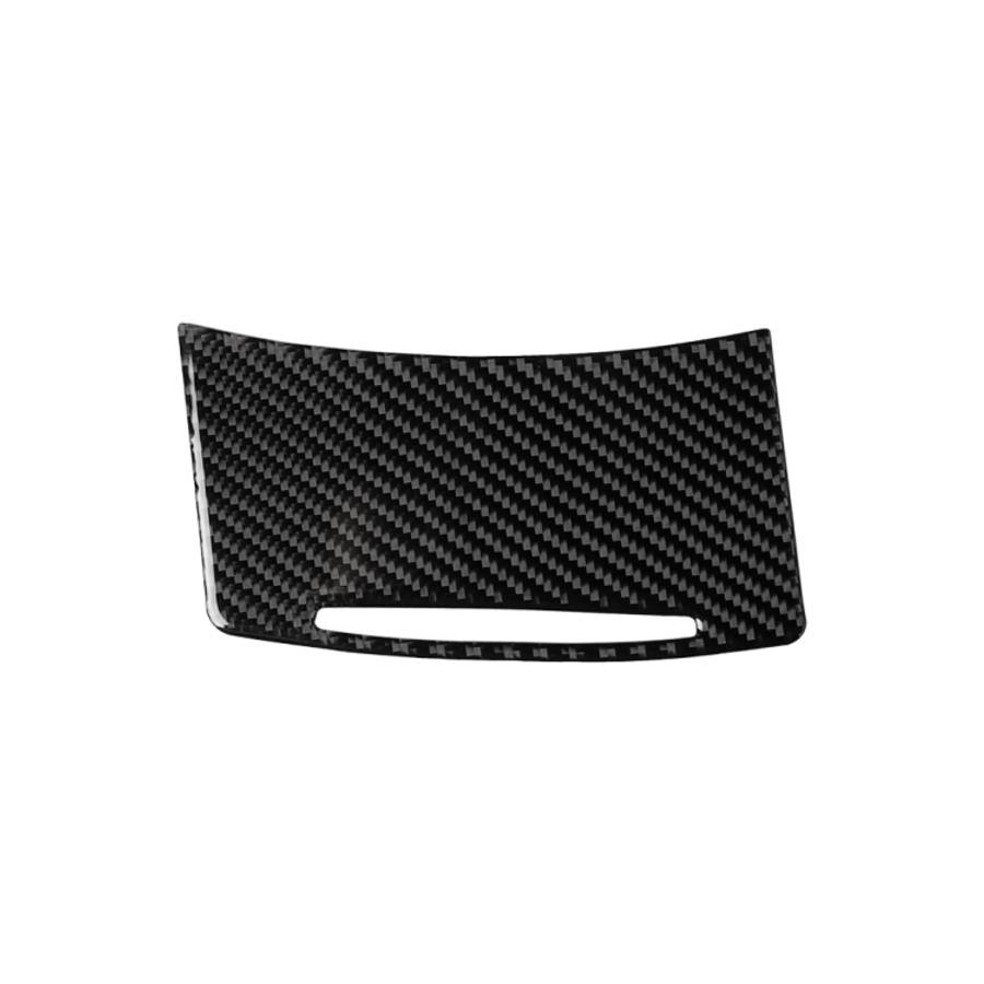 Car Carbon Fiber Storage Cover Decorative Sticker for Audi A6 2005-2011, Left Drive