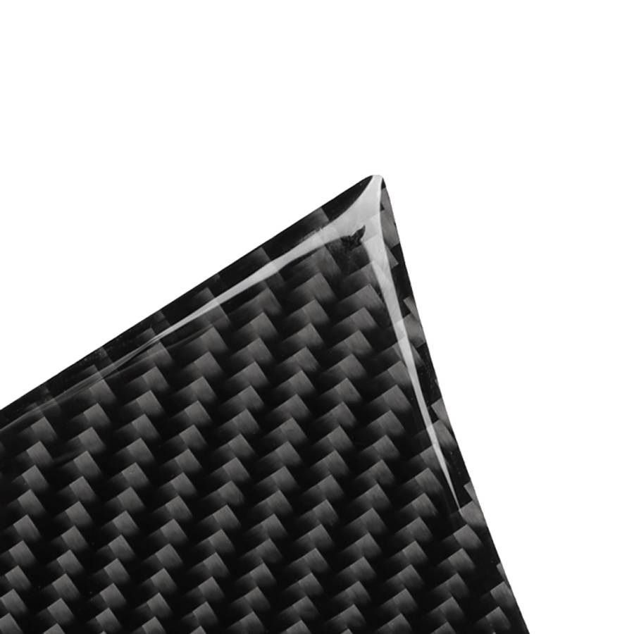 Car Carbon Fiber Storage Cover Decorative Sticker for Audi A6 2005-2011, Left Drive