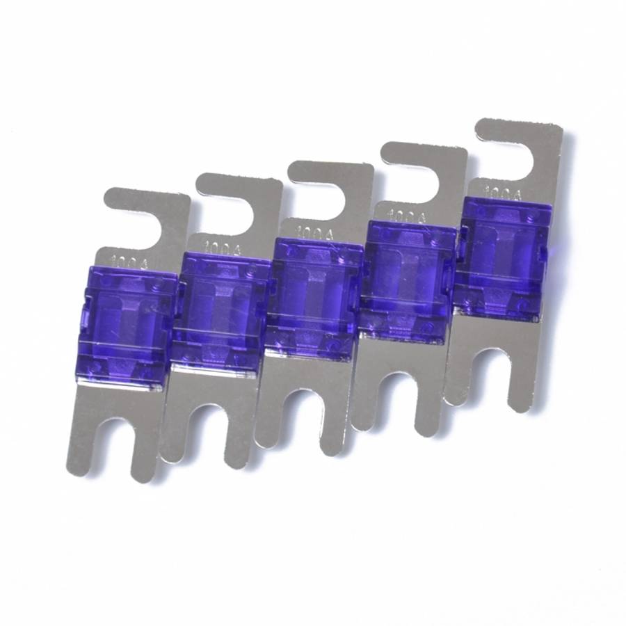 5 PCS Car Audio AFS Mini ANL 100Amp Fuse Nicked Plated