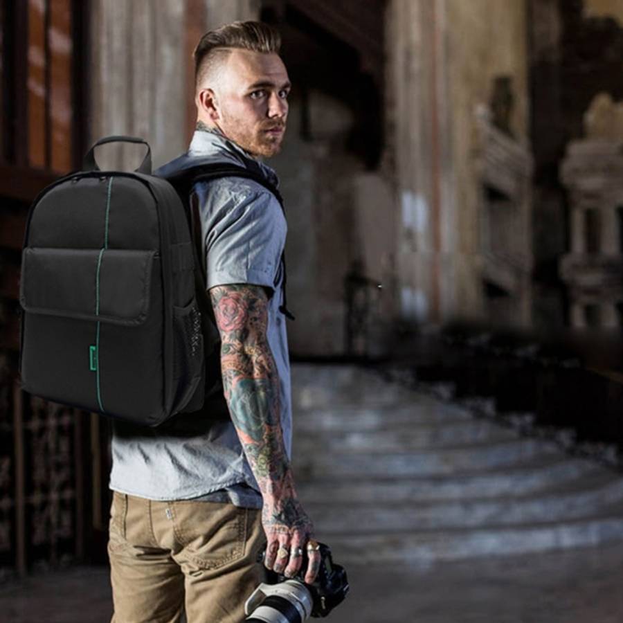 INDEPMAN DL-B013 Portable Waterproof Scratch-proof Outdoor Sports Backpack Camera Bag Phone Table...